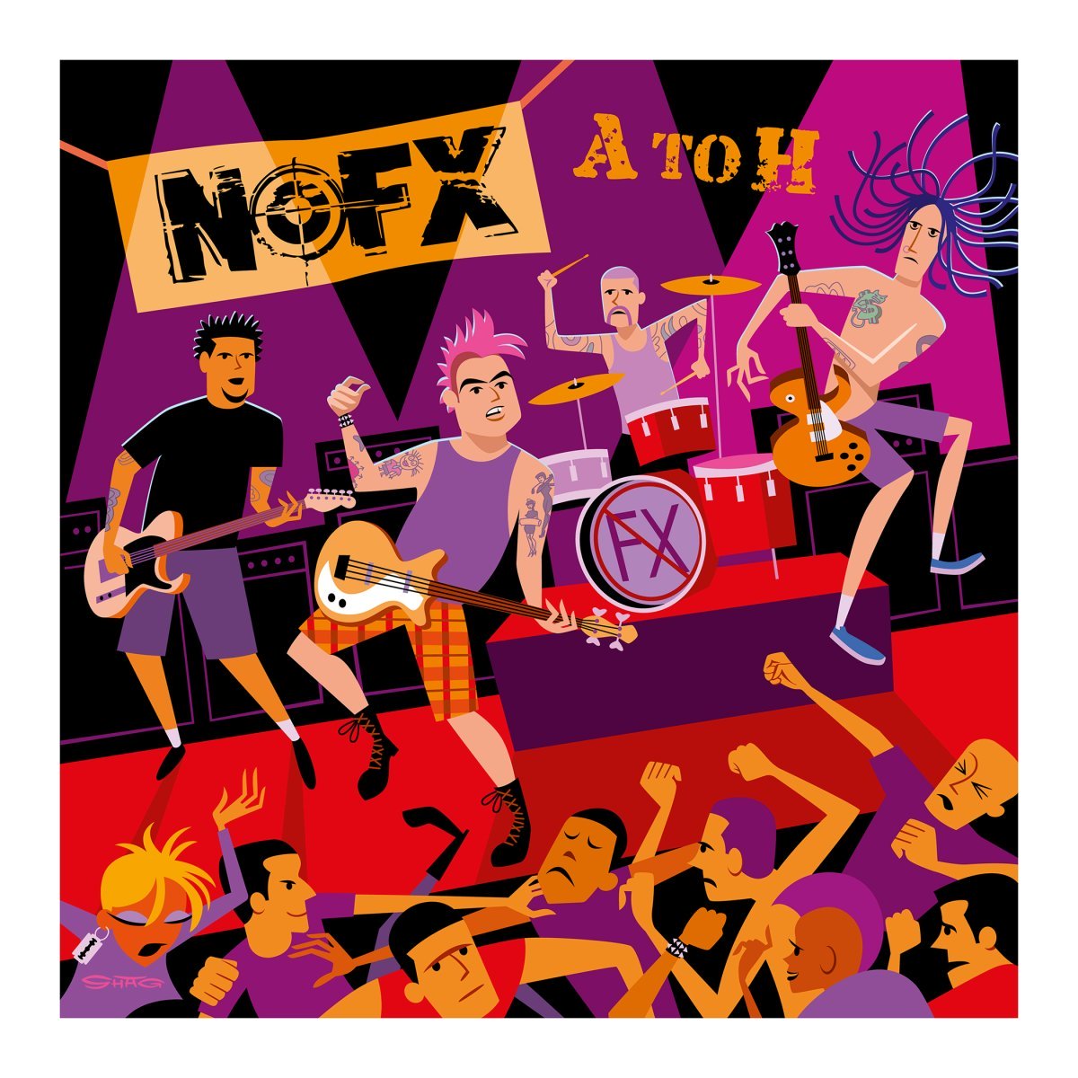 SHAG art for NOFX A-H